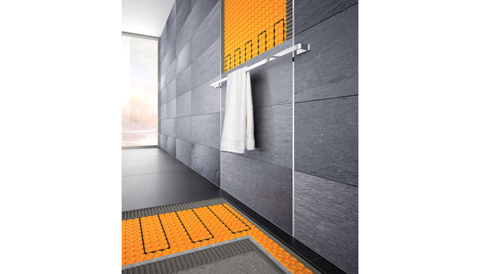 Leading manufacturer of tile installation products, Schlüter-Systems, offers both conventional underfloor heating and an electrical undertile heating alternative suitable for diverse applications – DITRA-HEAT. Applications encompass demisting mirrors, warming walls or seats in spas and showers, and vanity areas or countertops. The system has been specified widely in prestigious locations such as The Lanesborough Hotel and Langham’s in London