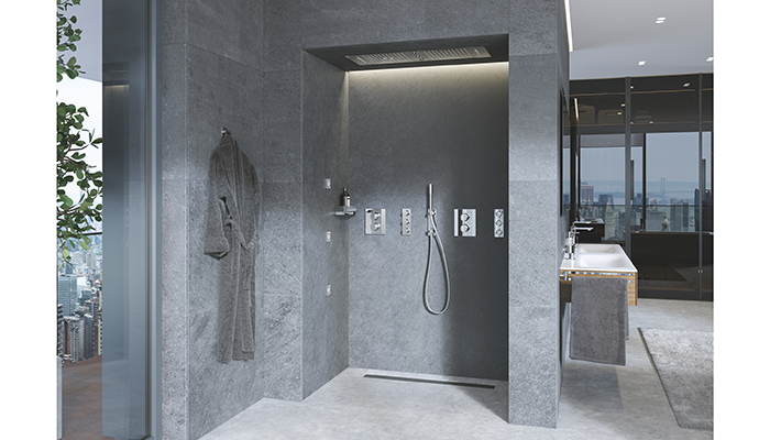 Part of the Grohe Spa collection, the Rainshower AQUA Ceiling shower sprays allow homeowners to tailor their shower space with complementary body jets for enhanced wellness