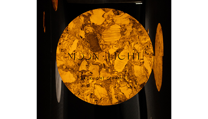 Moonlight, also on show at Cersaie, the Group’s backlighting solution for porcelain surfaces