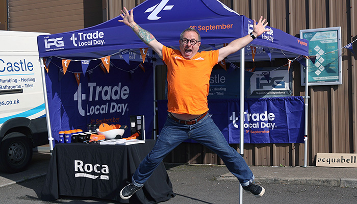 Mark Millar, The IPG’s brand ambassador, promoting Trade Local Day in September