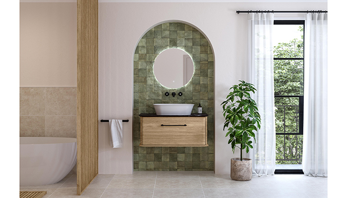 Calypso Bathrooms Petra Vanity in Tortona Oak