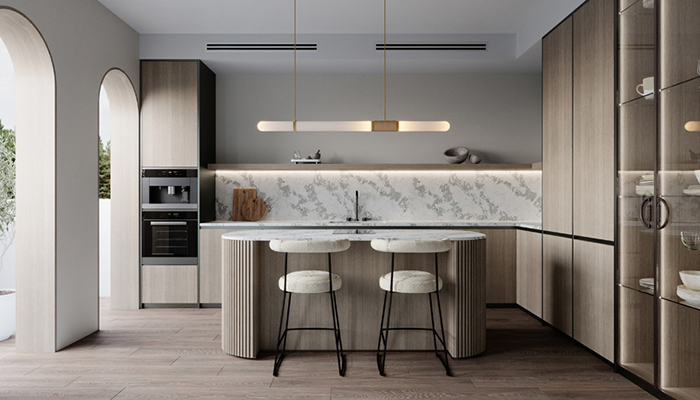 Statuario Verde (Super Honed) CRL Quartz features a pure and timeless white base interjected with dark patterning. Marble-inspired, it has a versatile design that can suit both classic and contemporary spaces