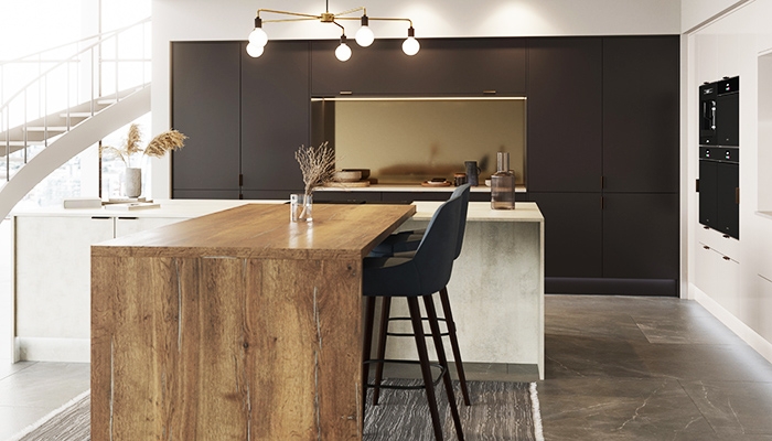 How to create a luxurious modern metallic kitchen