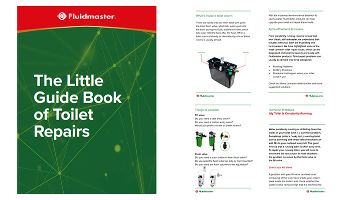Fluidmaster releases 'Little Guide Book of Toilet Repairs'