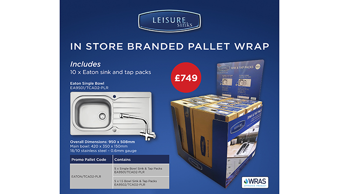 Leisure Sinks supports builders' merchants with new promotion