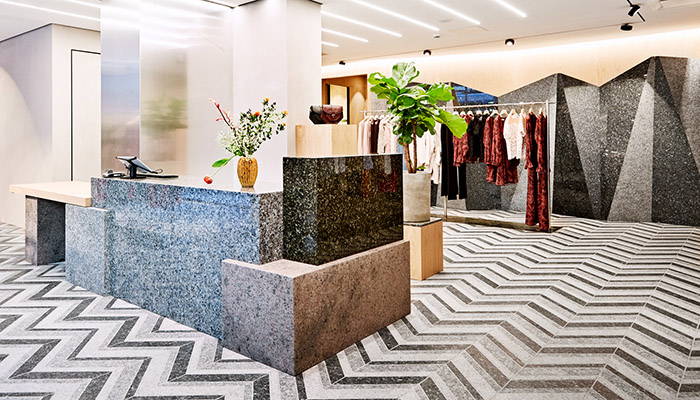 Lundhs Real Stone specified for Oslo fashion concept store