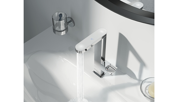 Grohe unveils first digitally enhanced energy and water saving tap