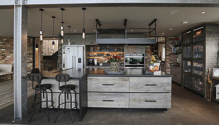 Industrial-Style Kitchen