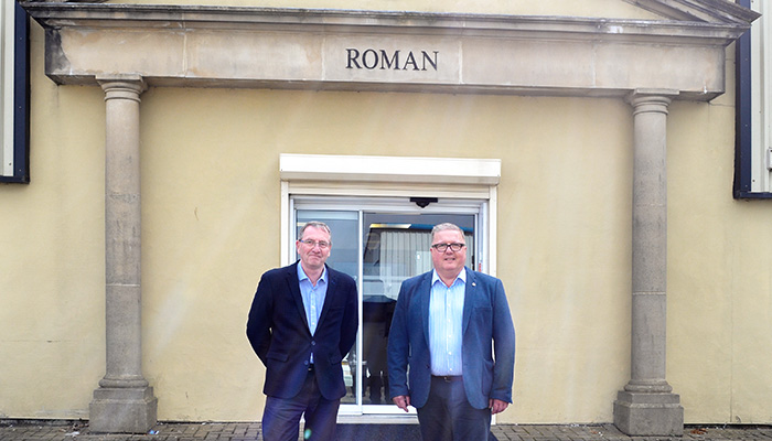 Roman welcomes MP Paul Howell to Newton Aycliffe headquarters