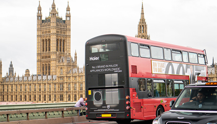 New Haier sponsorship supported by double-decker ad campaign