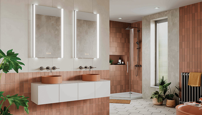 HiB unveils innovative new Fold illuminated bathroom mirror