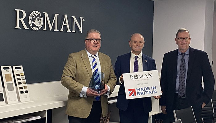 Roman welcomes Minister for Exports to Newton Aycliffe HQ