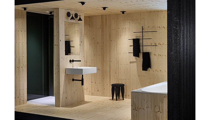Bette showcases Japanese-inspired trend for wood in bathrooms