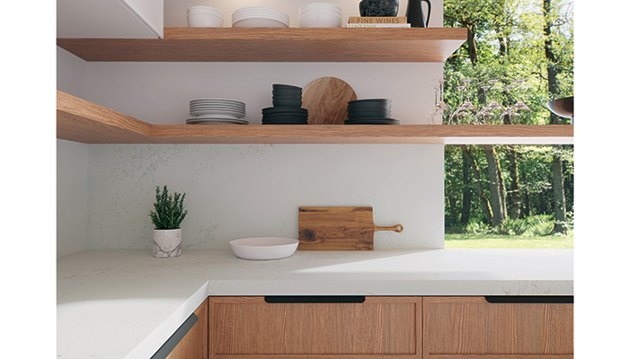 Caesarstone introduces work surface inspired by snow-covered mountains