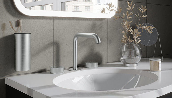 Crosswater unveils new 3ONE6 stainless steel brassware collection