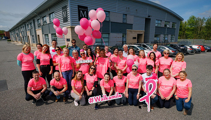 Merlyn raises over £3.5k for the Pink Ribbon Foundation