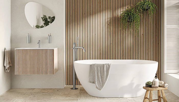 Crosswater introduces new Limit textured bathroom furniture collection