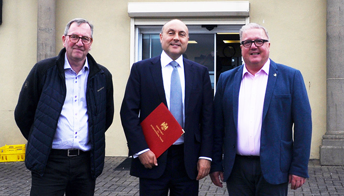 Roman welcomes new minister for exports to County Durham HQ