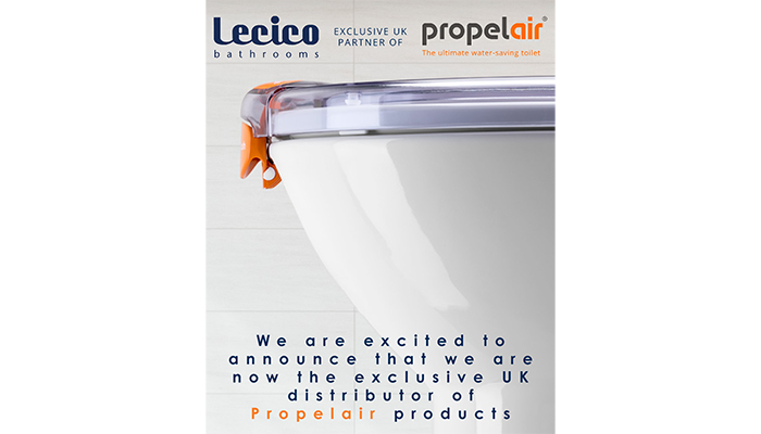 Lecico Bathrooms announces exclusive UK partnership with Propelair