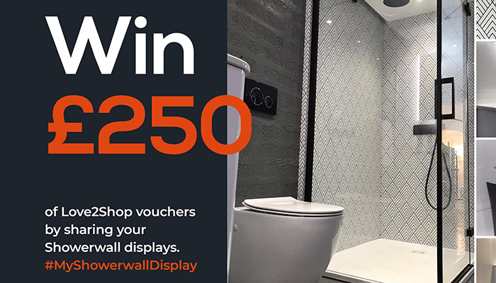 Showerwall rewards retailers with showroom display prize draw