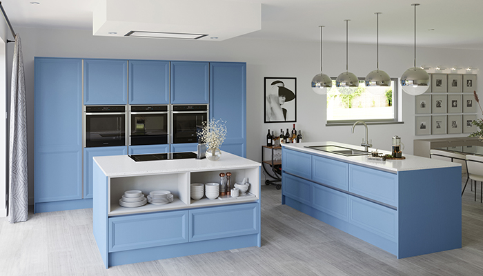 10 colour-drenched kitchens saturated in a single bold shade
