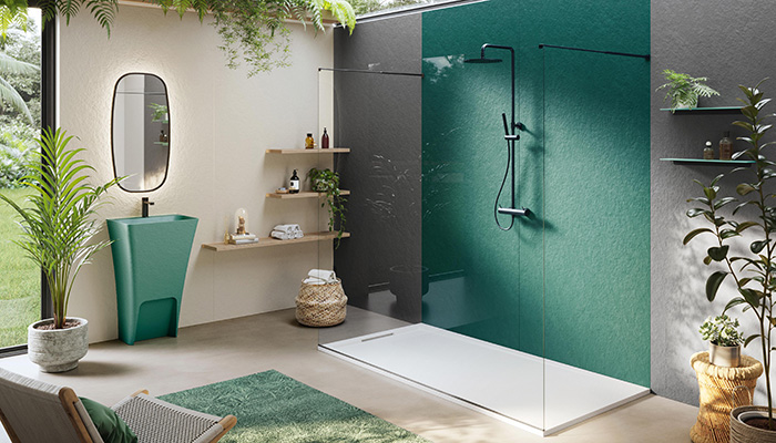 Acquabella adds new Halo Slate shower tray to collection