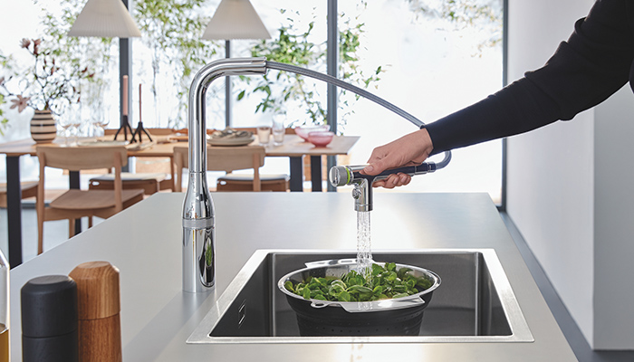 Grohe highlights SmartControl taps as fast-track kitchen upgrade