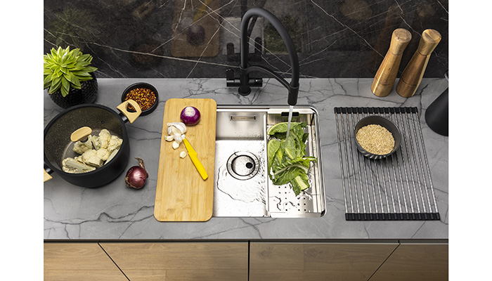 Abode unveils new utility-style System Sync sink collection