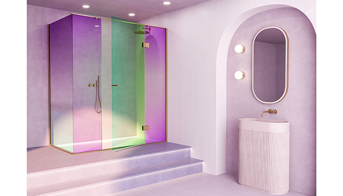 The Shower Lab launches colourful Dichroic glass for its enclosures