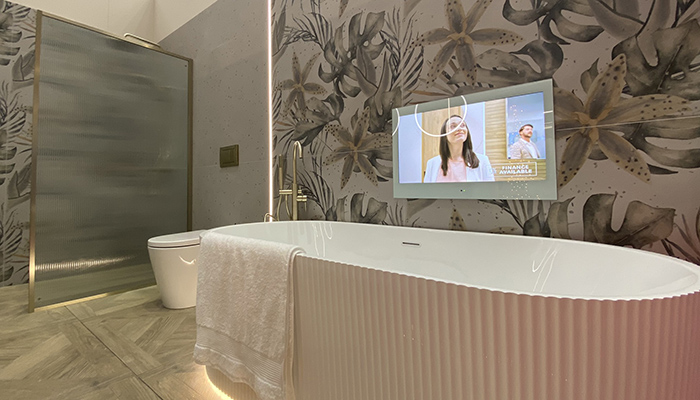ProofVision sponsors Ideal Home Show Christmas bathroom roomset