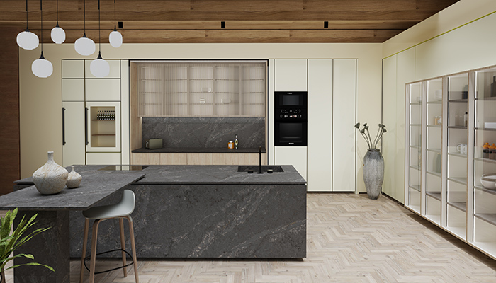 Add drama to the kitchen with Cristallo from CRL Stone
