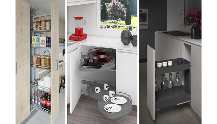 Design a clutter-free kitchen with Crown Spaceworks+ storage solutions