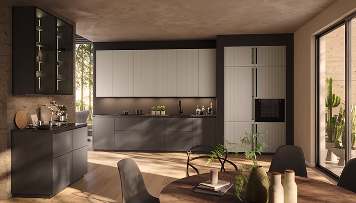 Rotpunkt adds new finishes to tall kitchen cabinet collection