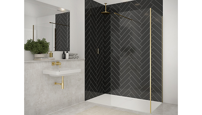 Merlyn unveils collection of wetroom panels with striking finishes