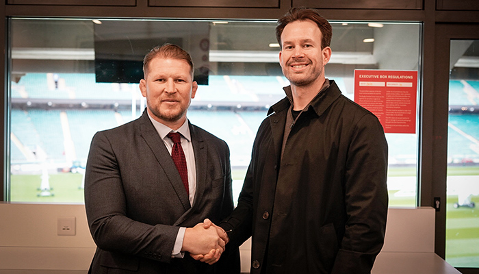 Dylan Hartley chooses Daval in his private suite at Twickenham stadium