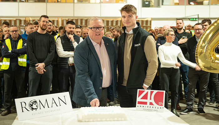 Roman celebrates 40 years of British manufacturing with staff