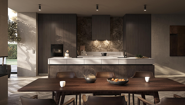 Rotpunkt introduces Loft Dark Oak on Half Grid 84.5 unit