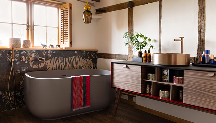 How West One Bathrooms designed a luxe space in a country cottage