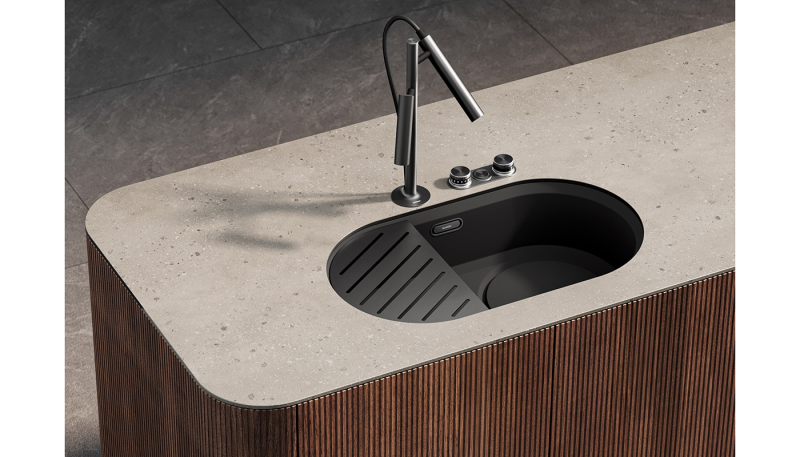BLANCO and LEICHT collaborate on curved design for the kitchen water place