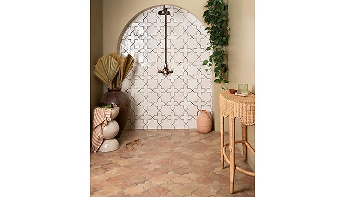 Fez Star and Cross porcelain tiles from Ca' Pietra