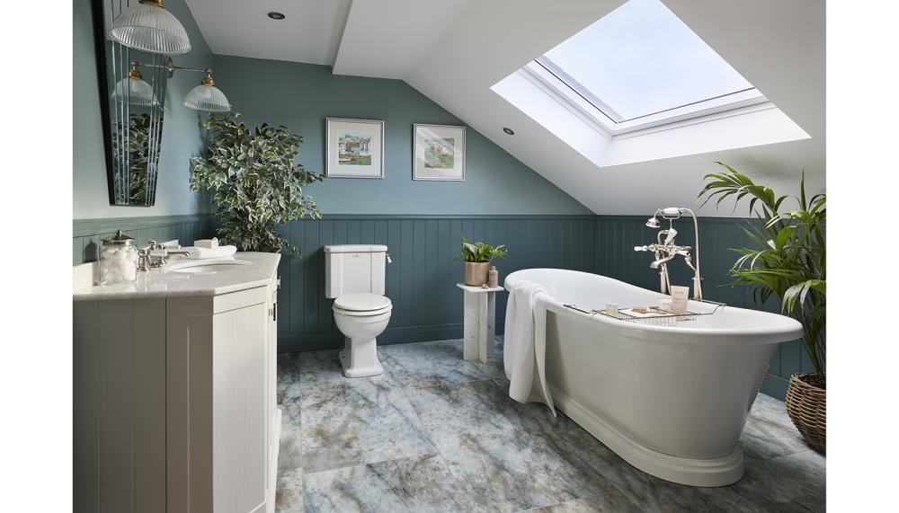 BC Designs' Boat Bath and Brushed Nickel fittings. Photo by Darren Chung