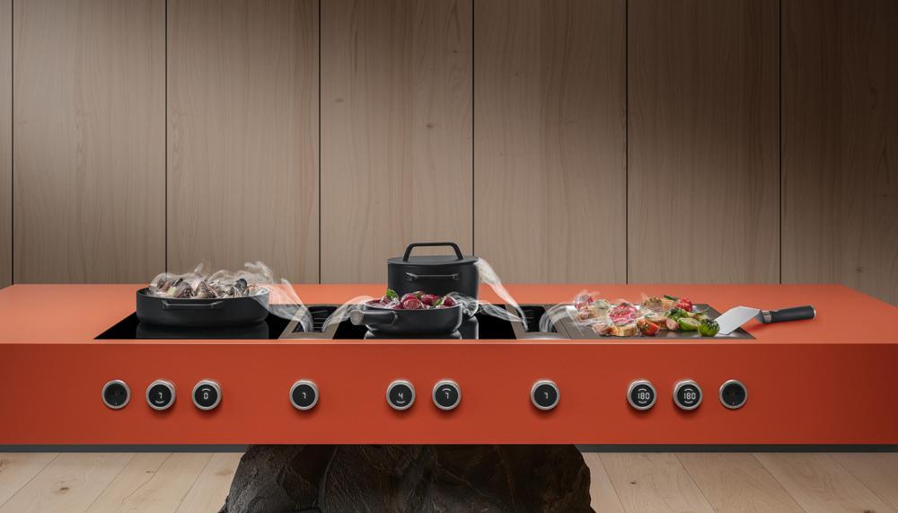 The award-winning BORA Professional 3.0 is a premium, modular cooktop extractor system with an innovative knob control and individually selectable cooktops, which can be customised to meet customer requirements