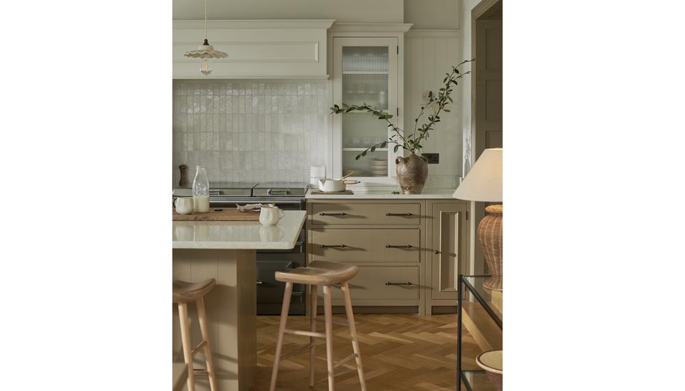 Chichester kitchen, painted in Lead Light