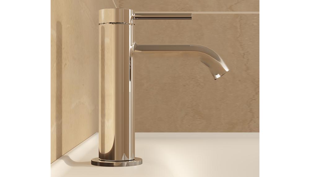 Minimax tap in cylindrical form in Chrome