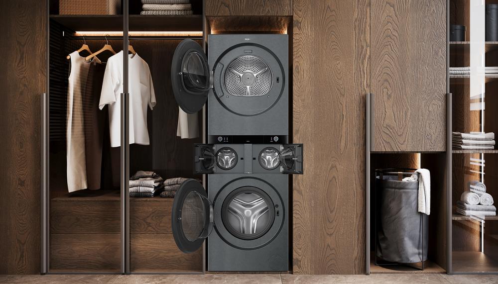 Haier’s Multi Care Laundry Studio combines 4 drums in a single appliance allowing different washing and drying needs to be managed simultaneously. The concept evolves from simply separating loads to providing complete control over garment care