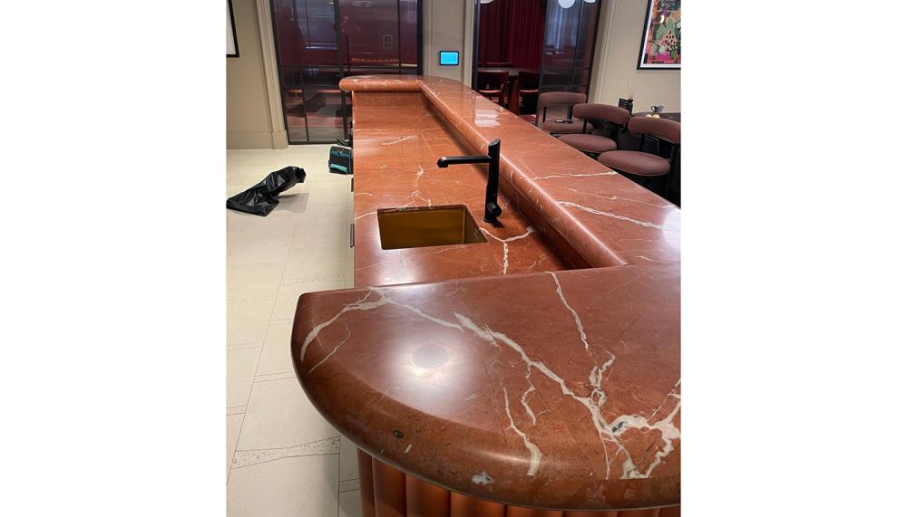 Marble built up to 100mm thick by Margrasil