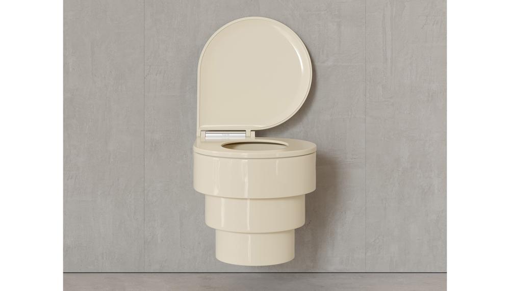 Callipyge wall-hung toilet in Cream