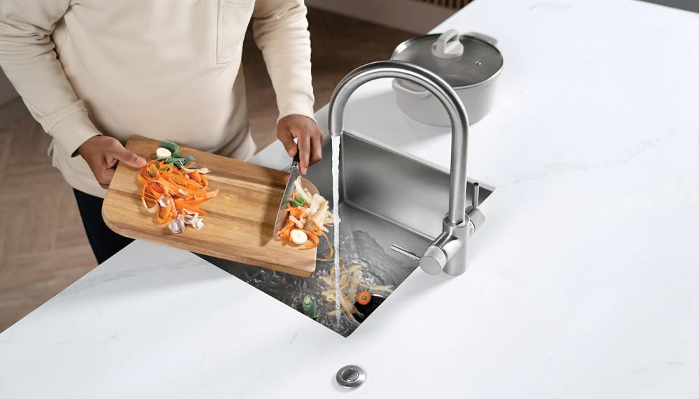 InSinkErator’s food waste disposers are designer to help homeowners manage food waste more effectively