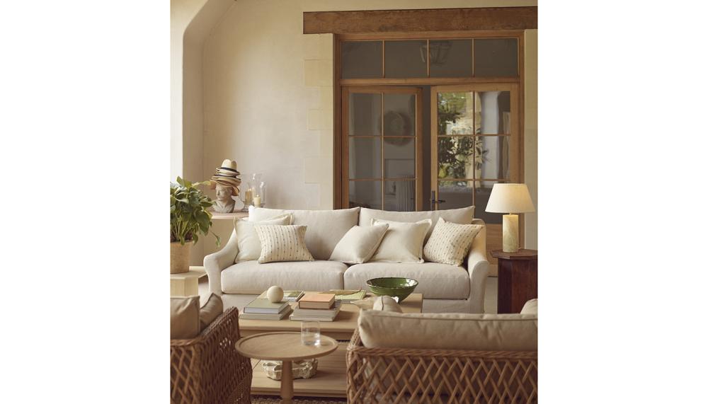 From the upholstered furniture collection, the Long Island sofa