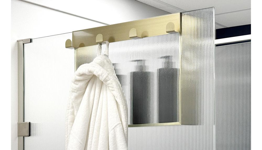 Roman’s Hanging Niche is fully adjustable and compatible with glass thicknesses ranging from 6mm to 12mm, suitable for shower enclosures and wetroom panels. Manufactured from high-quality stainless steel, available in Chrome, Brushed Brass and Matt Black, it is designed to complement a range of bathroom aesthetics